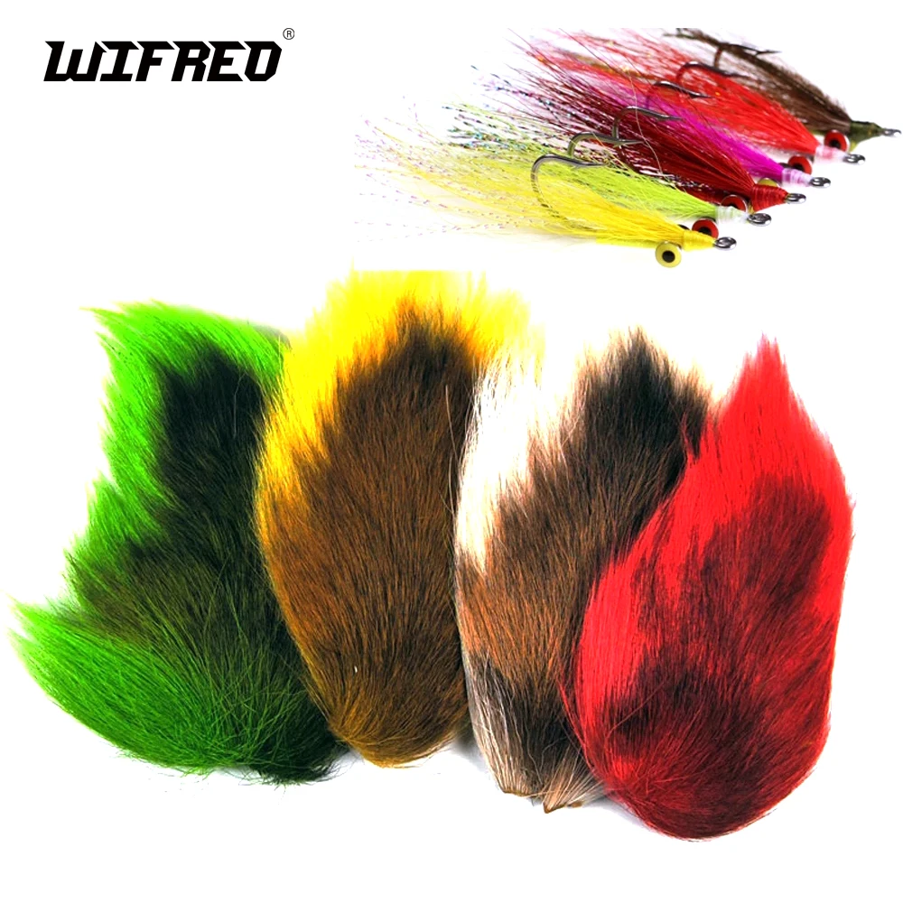 Fly Tying Northen Bucktail Deer Hair For Trout Salmon Flies Jig Treble Hook Dressing Baitfish Tying Material Green White Red