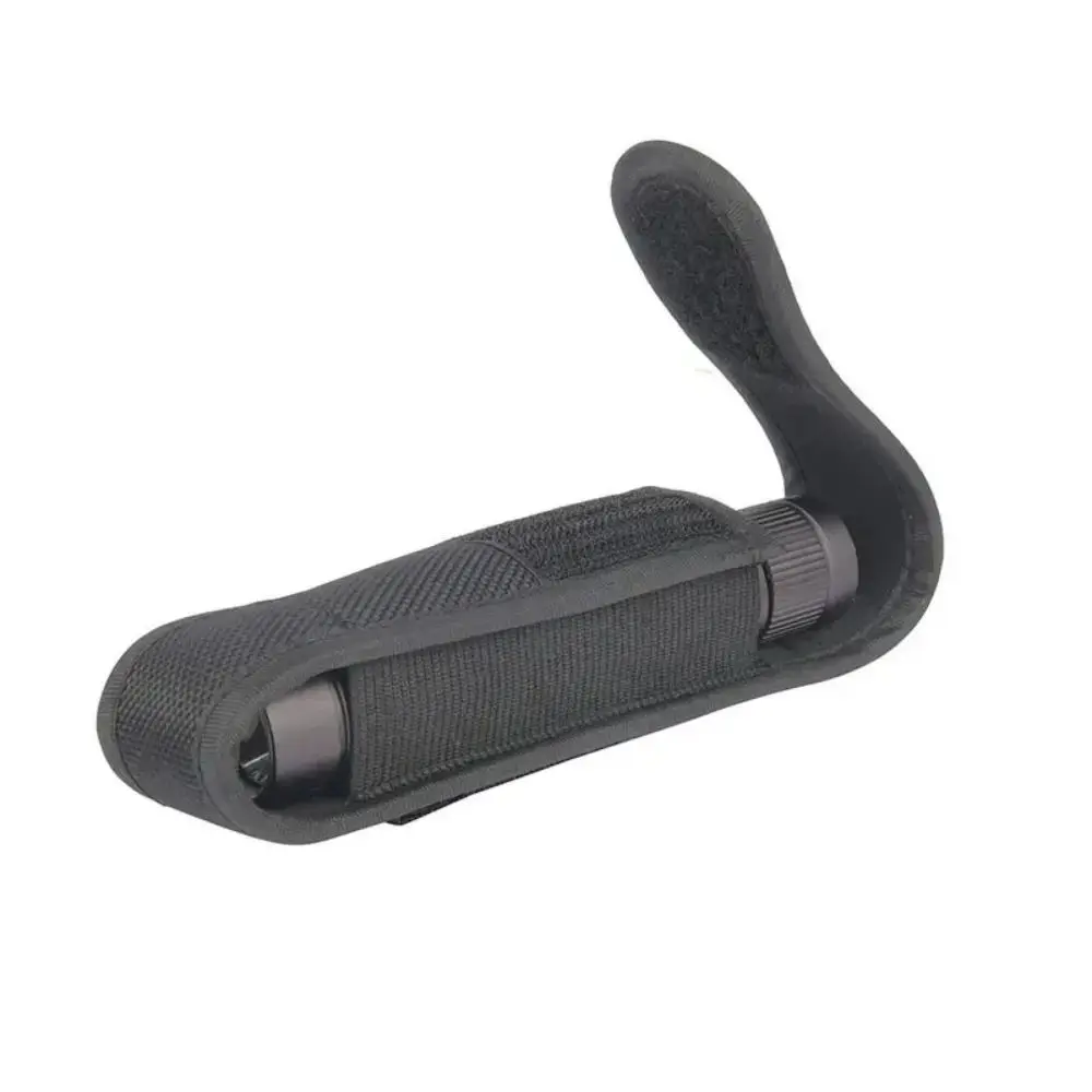 المحمولة النايلون مصباح يدوي حقيبة سوداء قابل للتعديل LED الشعلة الحافظة الخصر حقيبة الصيد