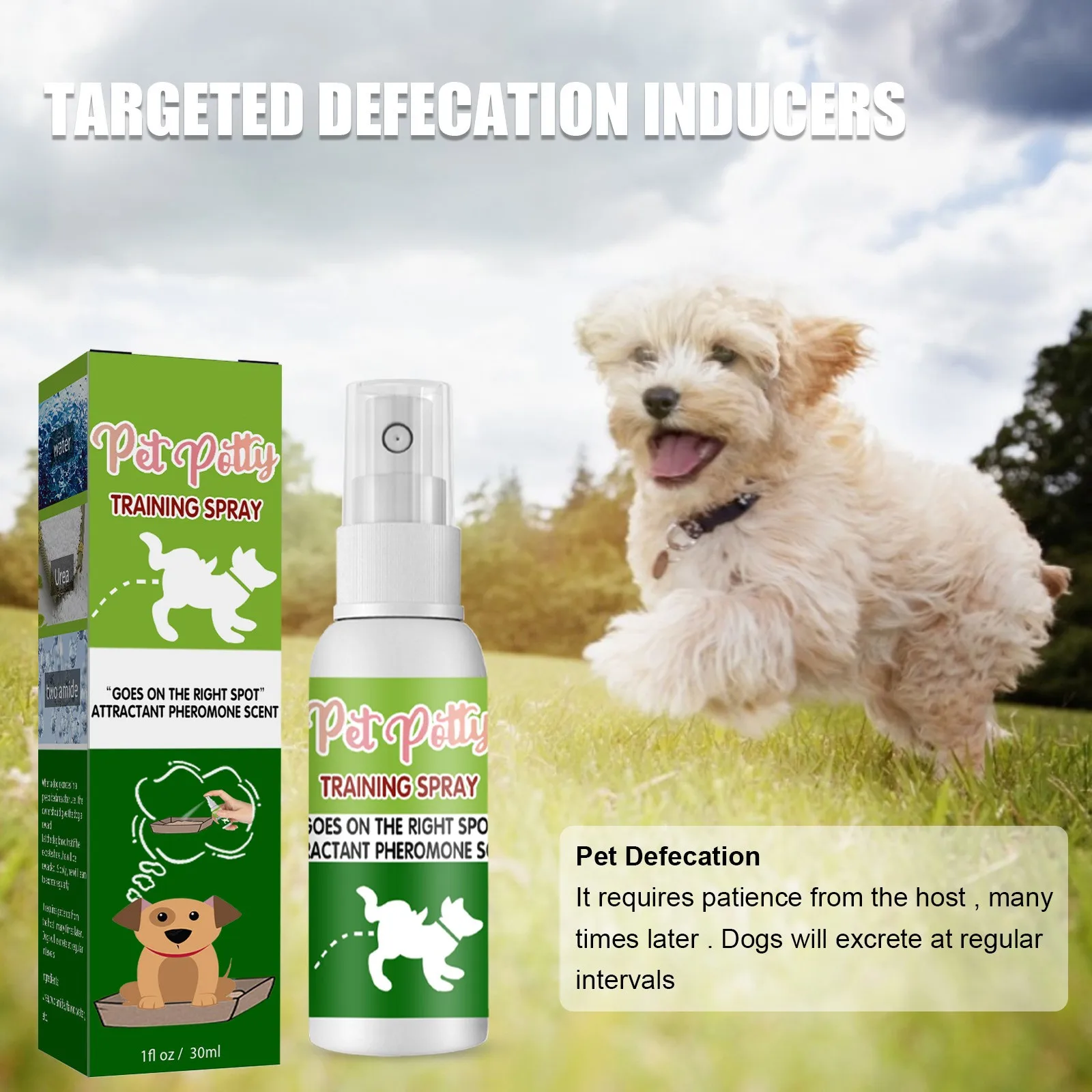 Pet Toilet Training Spray Inducer Dog Poops Cat Pee Position