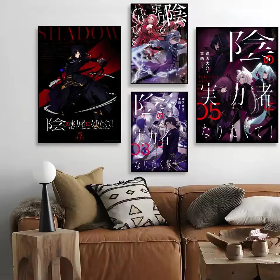 Anime The E_Eminence in Shadow Poster Decorative Wall Art Stickers Mural Photo Print for Home Living Room Hallway Decor