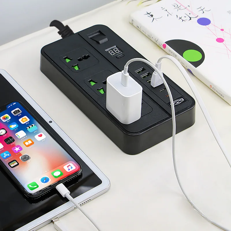 

【Только】Разъем синхронизацииUSBPower Strip Бытовая пористая вилка типа C