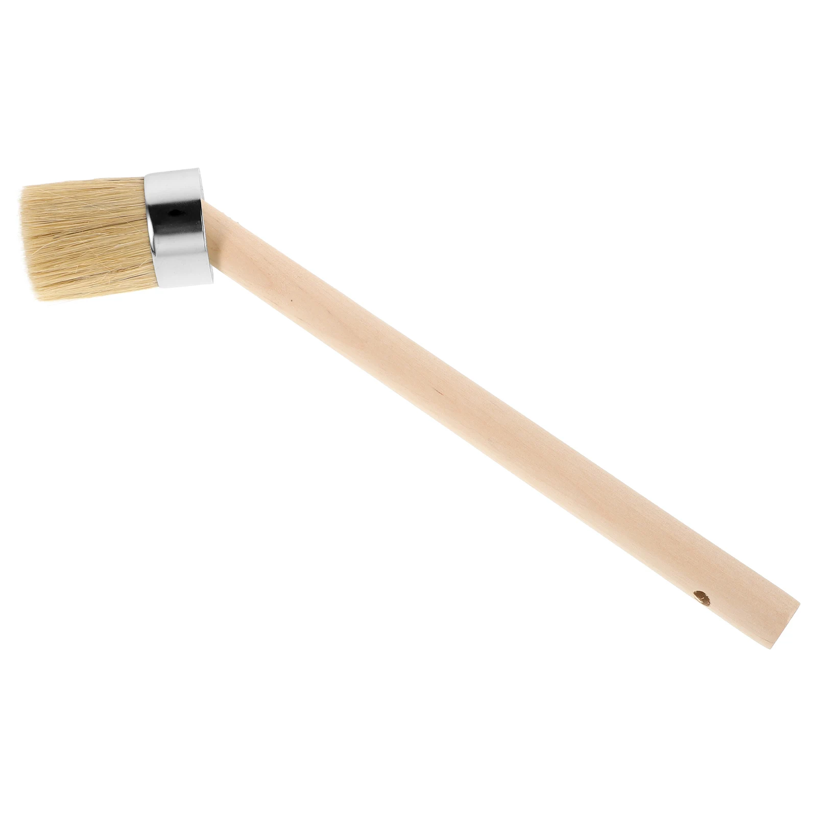 

Angled Mounting Paste Lubricant Brush Wooden Handle Dressing Applicator Tool For Tire Lubricant Repair Maintenance Cleaning Car