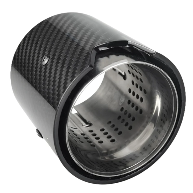 

1PCS Tailpipe Nozzle Rear Tail Exhaust Pipe For BMW M2 M3 M135I M235I M140I M240I Silver Glossy In 70Mm