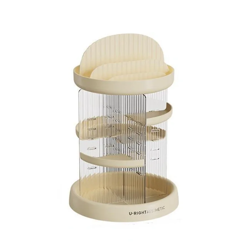 

Rotating Storage Holders Multi-layer Cosmetic Lipstick Perfume Jewelry Earrings Transparent Storage Racks Bedroom Desk Organizer