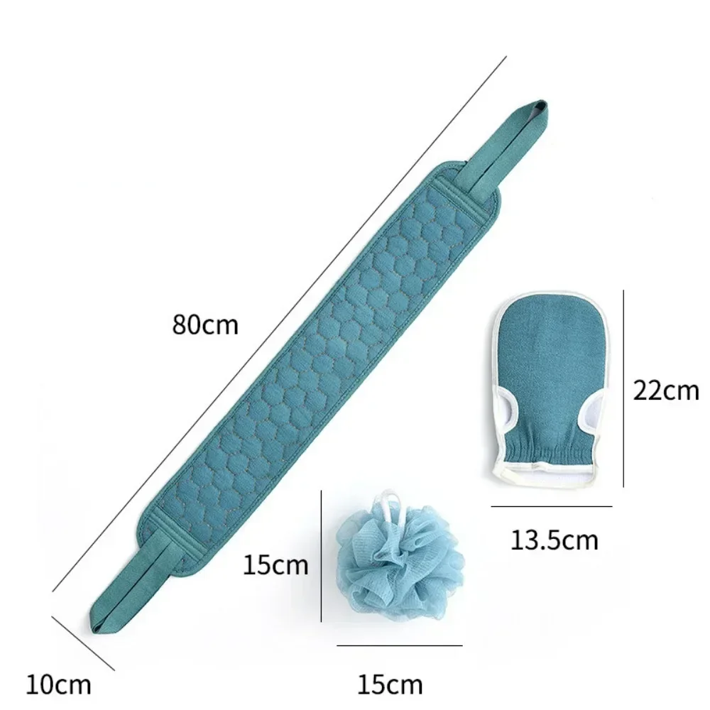 جديد 3 قطعة/المجموعة الجسم الغسيل تدليك الظهر التقشير الإسفنج الحمام حمام فرشاة فرك فرشاة اغتسال الجسم غسل فرك حمام لوازم