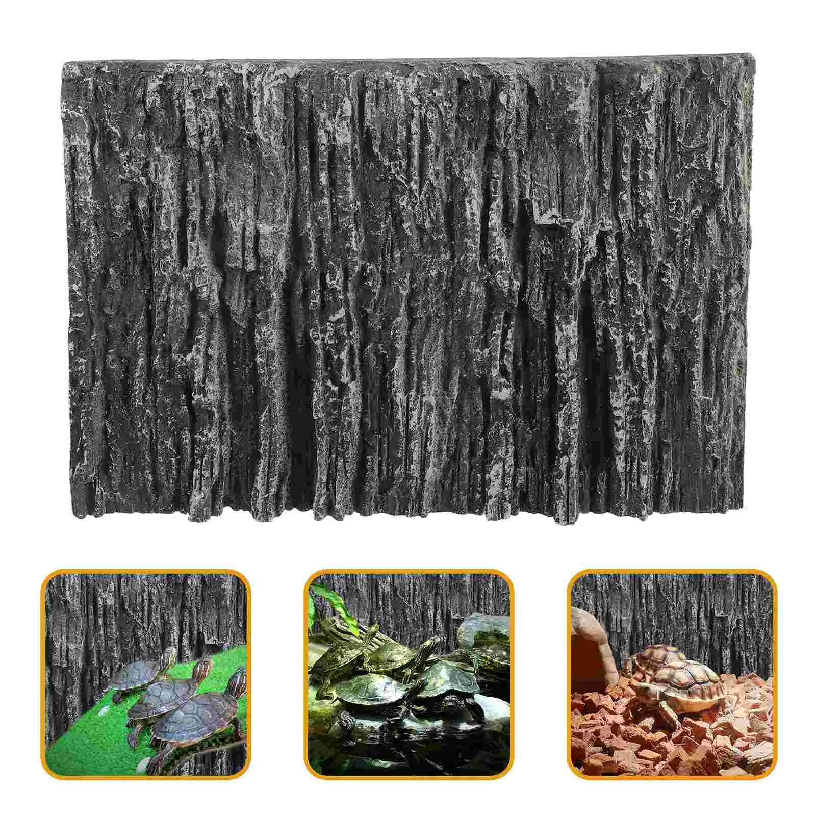 Background Rock Aquarium for Tank 3d Decorative Terrarium Fish Board Backgrounds Reptile Boards Decorations