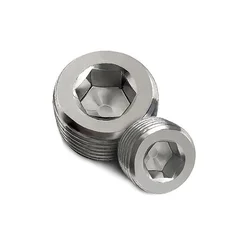 Pneumatic Fitting Air Connector Hexagon Socket Plug Stuffy Head Sealing Ring External Thread Teeth G1/8 G1/4 G3/8 G1/2 G3/4 G1