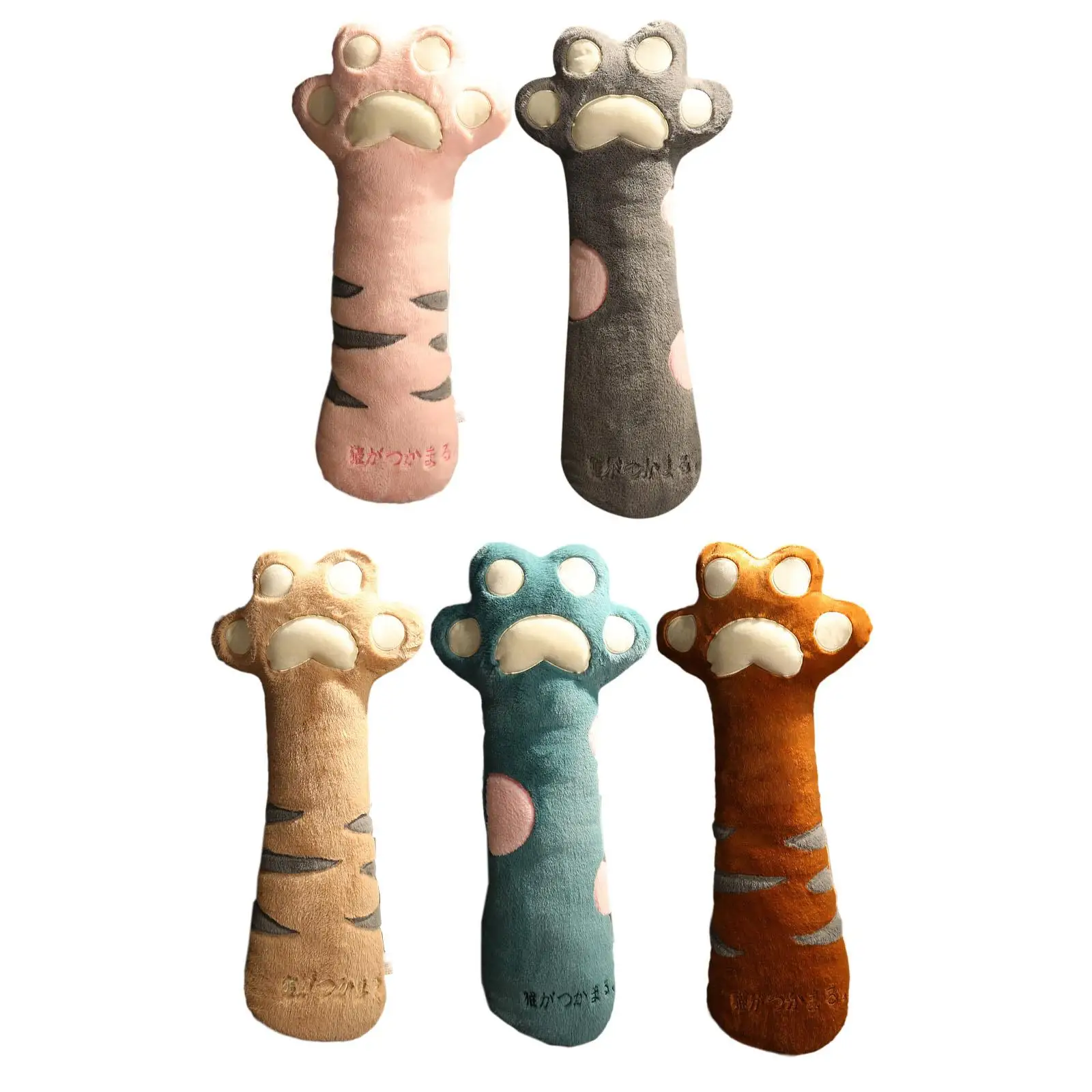 Long Body Throw Sleeping Pillow Cat Claw Throw Pillow Cute Multifunctional Removable Leg Clip Mat Plush Backrest Toy for Home