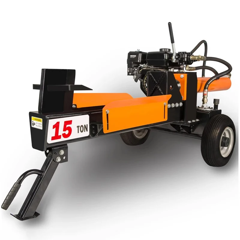

New Auto Return Hydraulic wood splitter Compact Horizontal Gas Log Splitter with 15T/18T/25T 4000W 380V