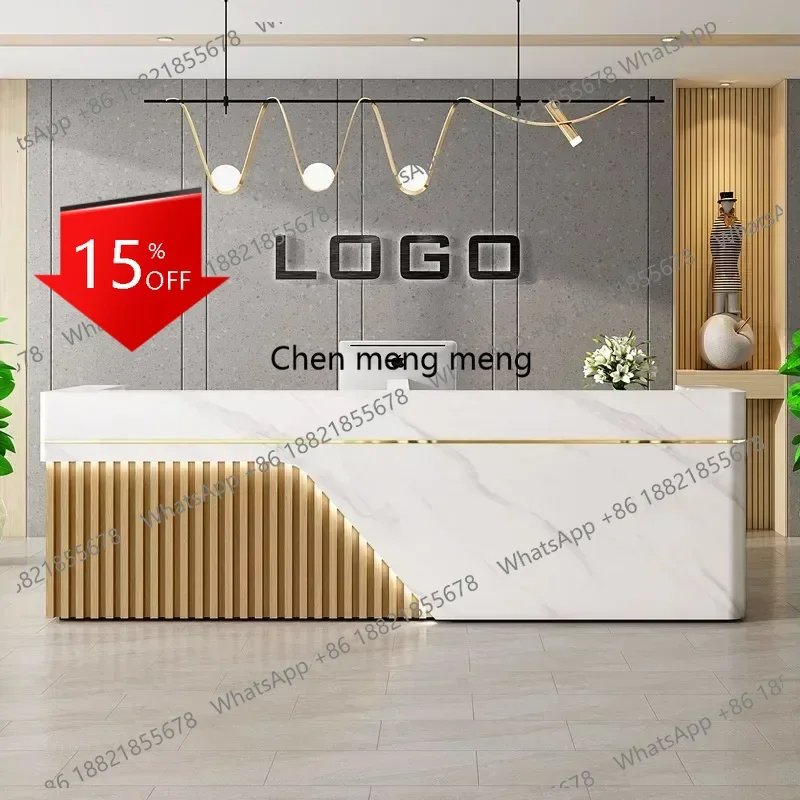 

D80 Уникальная роскошная современная стойка ресепшн для супермаркета, кассовый стол, консультационная стойка, европейская мебель для магазина/салона