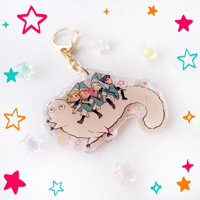 Witch Hat Atelier Coco Tetia Richeh Agott Olruggio Qifrey Brushbuddy Q Version Exquisite Acrylic Keychain Cute Pendant For Fans view 3