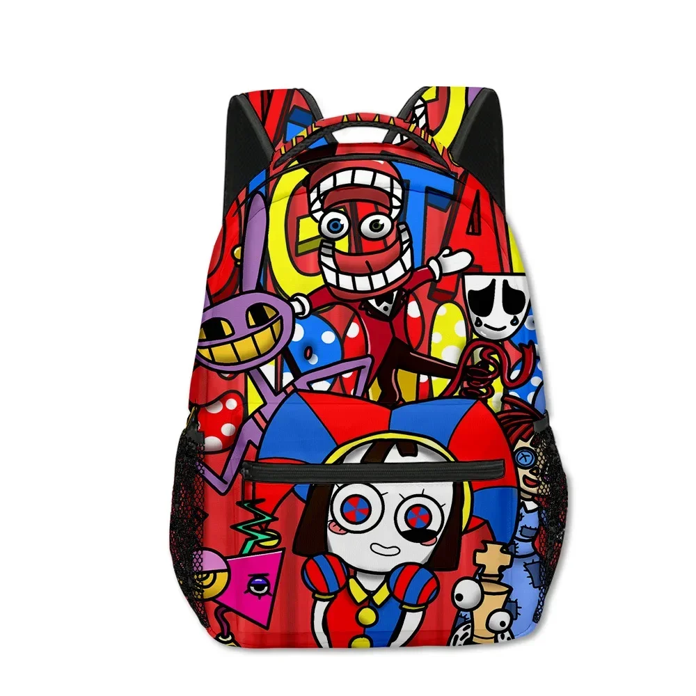 The Amazing Digital Circus Magical Digital Circus School Bag Students Start School Fashion Casual Backpack Cartoon Backpack