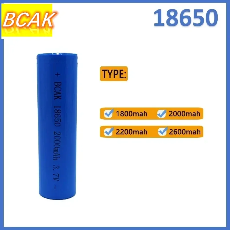 BCAK18650  3.7V 1800-2600mAh Hot New Original Rechargeable Li-ion Batteries for Electric Bicycles Remote Control Toys Flashlight