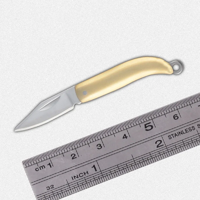 EDC MIni Bella Conchiglia Keychian Coltello Pieghevole e Mini Lama Collana Portafoglio Tascabile Portachiavi Coltelli Strumento Di Sopravvivenza Taglierina Pelapatate