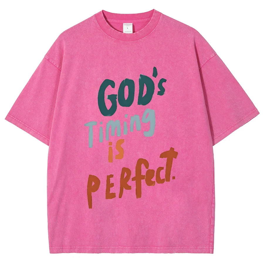 T-shirt da donna con stampa di lettere in tinta unita t-shirt oversize in Denim lavato manica corta allentata semplice e Casual per pendolari t-shirt di alta qualità