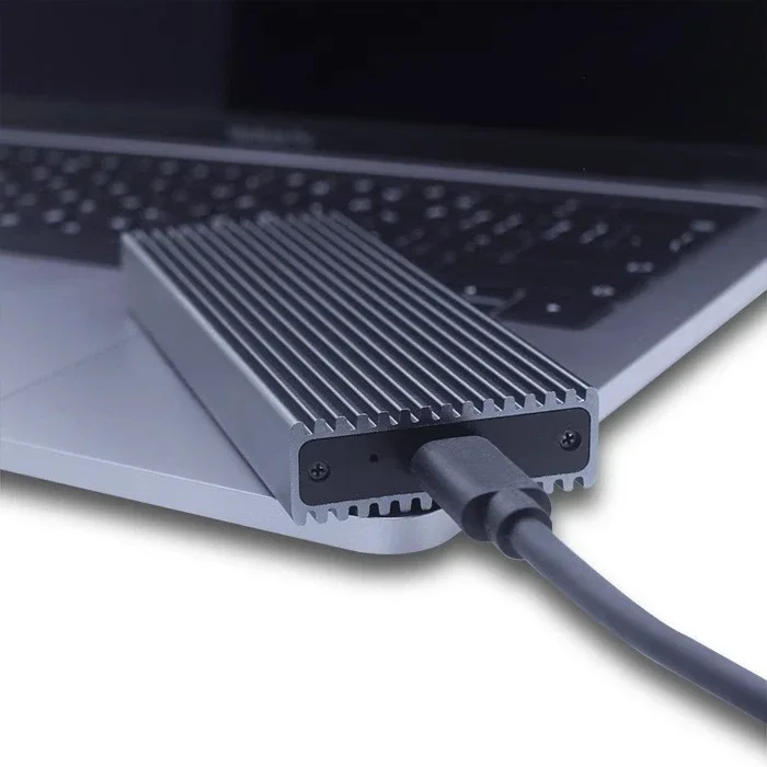 For E1 mobile hard disk box M.2 NVMe SSD mobile external box, aluminum alloy, efficient heat dissipation