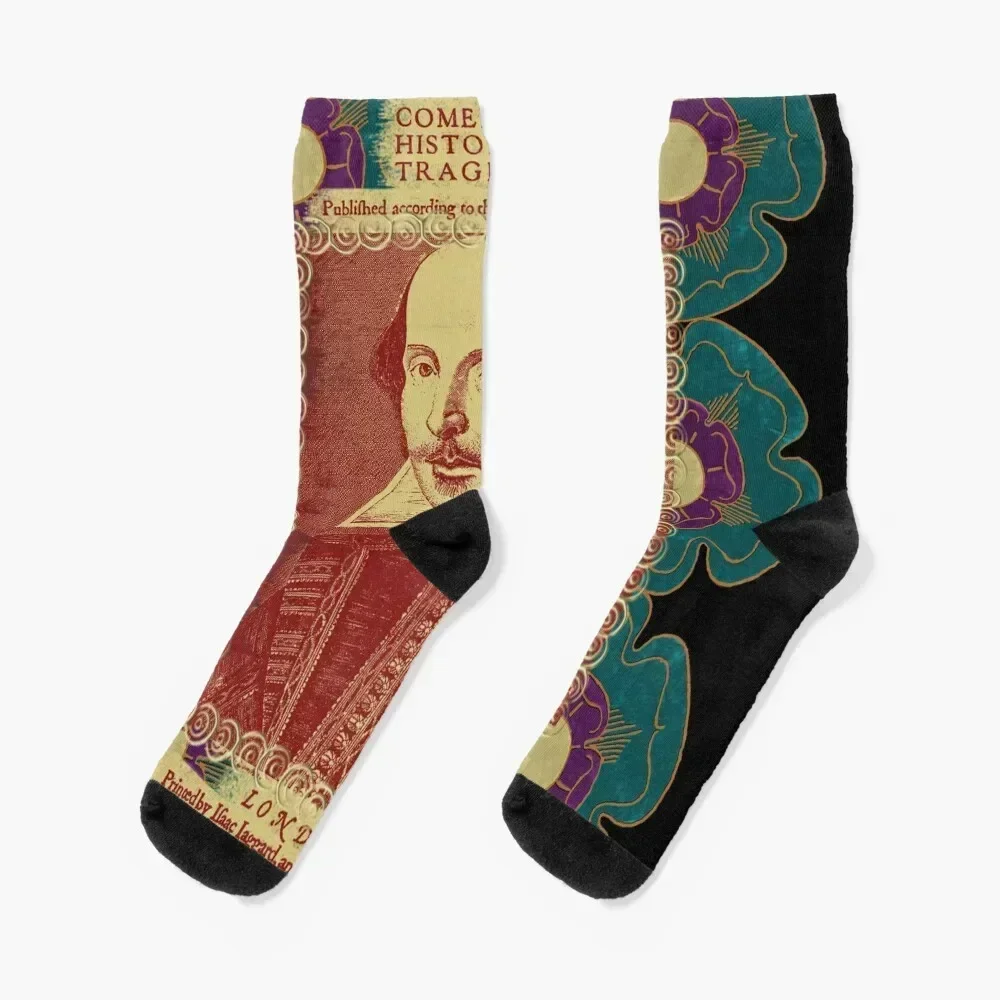 Shakespeare Tudor Flower Power Socks sports and leisure with print hiphop Men's Socks Women's