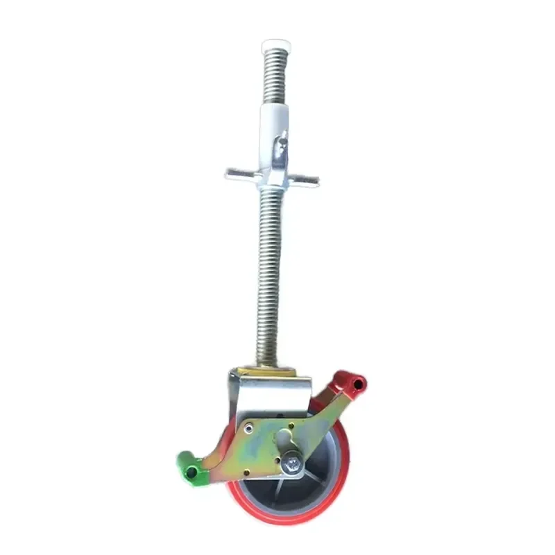 Adjustable Aluminum Jack Rod Scaffold Spiral Wheel Hardware