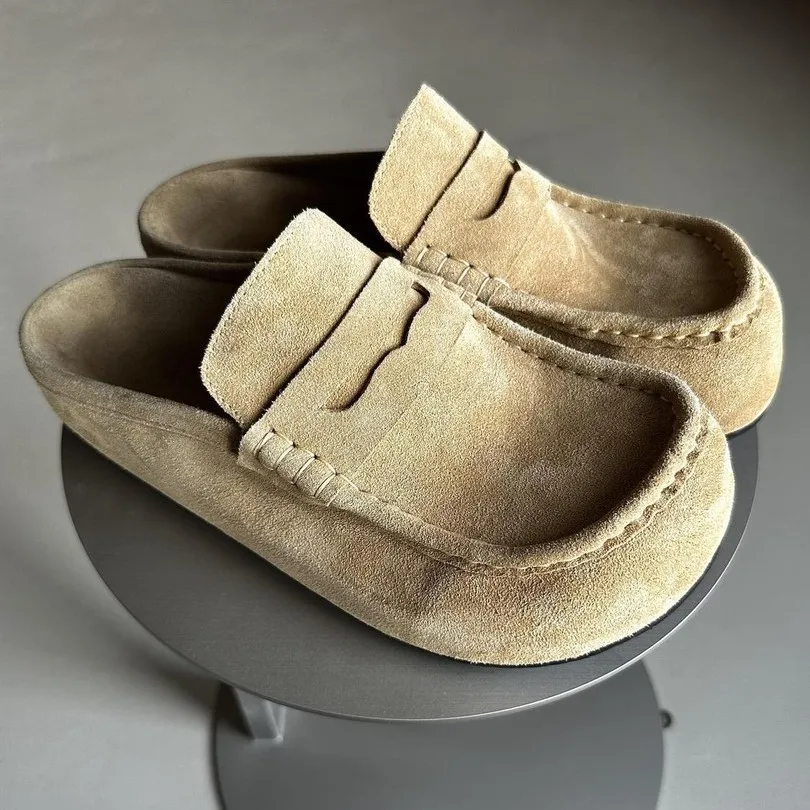 Mules rétro pour hommes à bout large, respirantes, légères, décontractées, pour l'intérieur et l'extérieur.