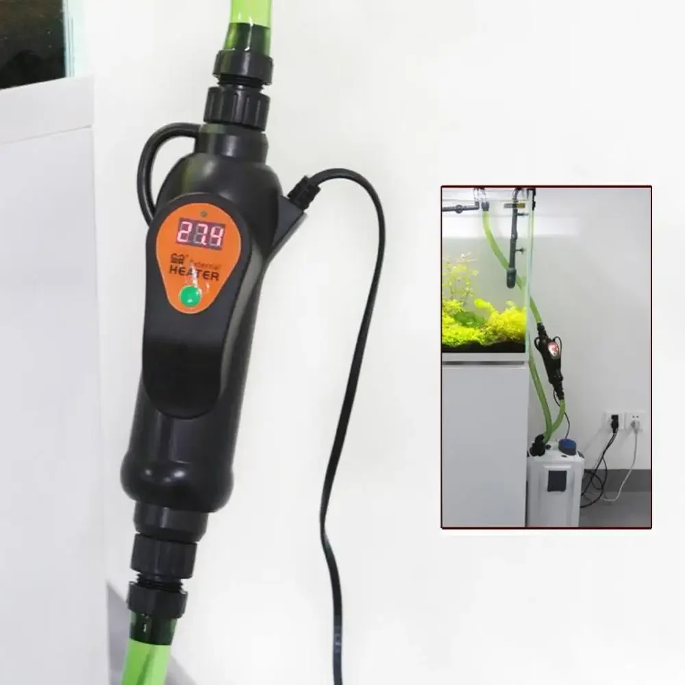 

500W External Aquarium Heater Rod In-Line Fish Tank External Heating for Canister Filter Automatic Constant Temperature Control