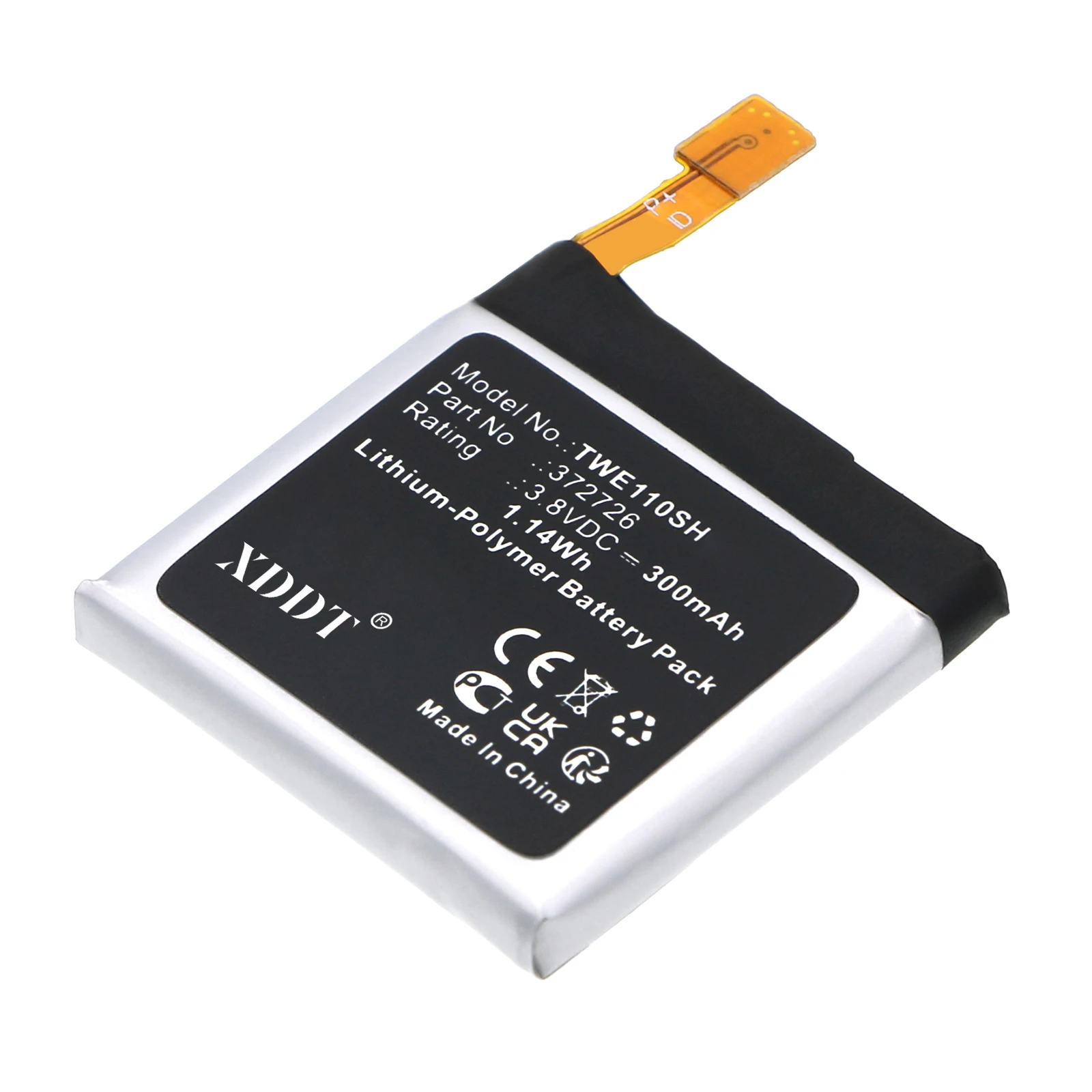 XDDT 300mAh Battery For Ticwatch 372726 WE11098  1 46mm