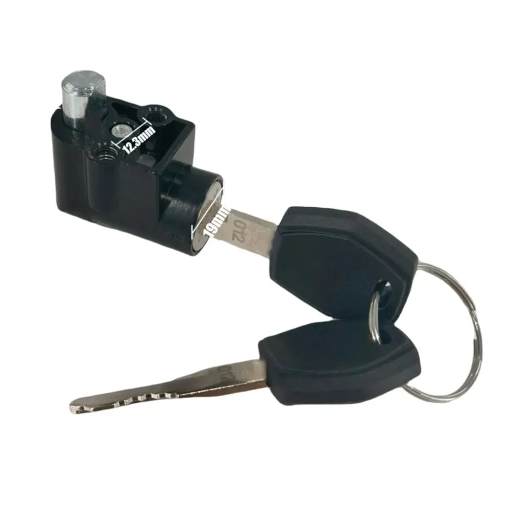 E-bike Electric Door Lock 10mm For Polly DP-4 DP-5 DP-6 DP-9 Battery Case Lock Head  With Random Style Key Replace Accessories