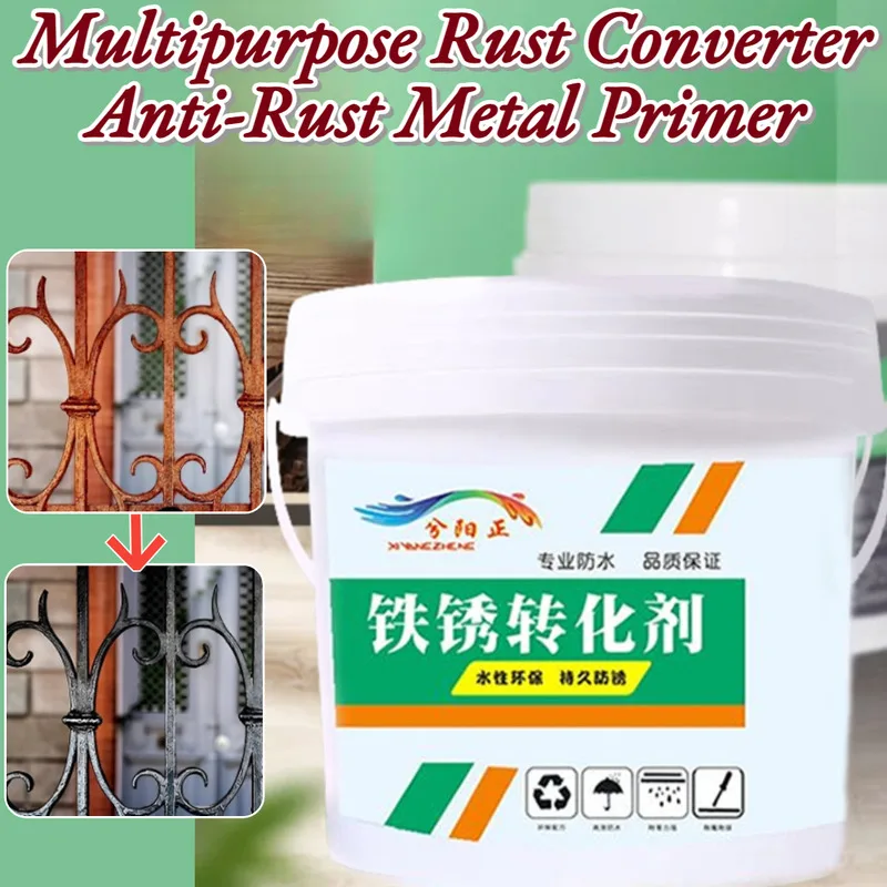 Rust Conversion Primer Waterproof Metal Rust Converter Anti Rust Base Coat Household And Outdoor Protective Coating