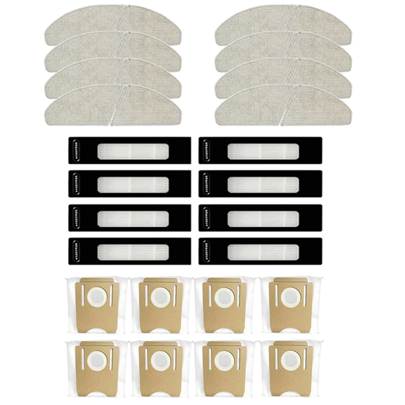 Para midea s8, s8 plus/clIEN t24 peças de reposição acessórios filtro hepa mop pano saco pó