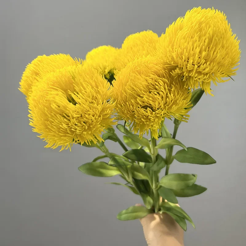 Modern Home Decor Simulation Plants Soft Glue Caryophyllum Hairball Artificial Green Plant Bedroom Decoration Caryophyllums