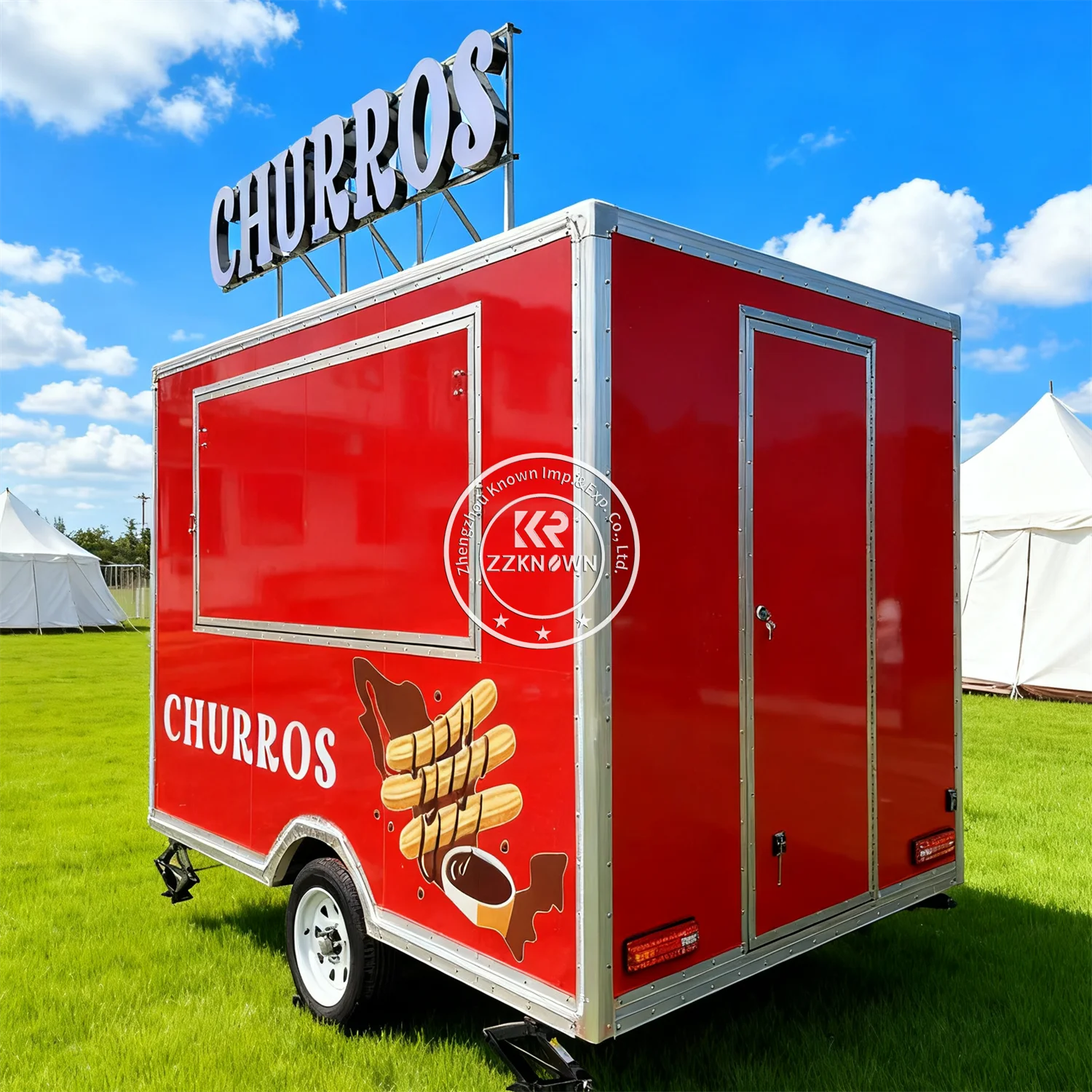 Hamburger Food Cart Caravan Food Truck Mobile Business Customized Restaurant Equipment Street Hot Dog Fast Food Trailer
