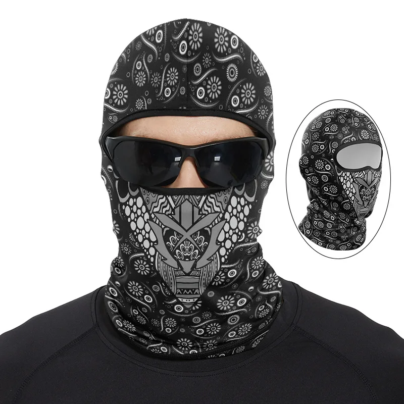 Motorcycle Sun Protection Ice Silk Hood for Men and Women Outdoor Bicycle Helmet Light Hat Windproof and Dustproof Riding Mask