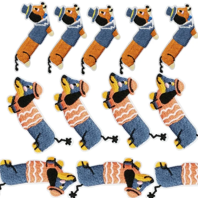 الكورية لطيف الكلب الألماني التطريز القماش ملصق DIY حقيبة فستان جرو التصحيح الكي DIY بها بنفسك لوازم خياطة الملابس #1