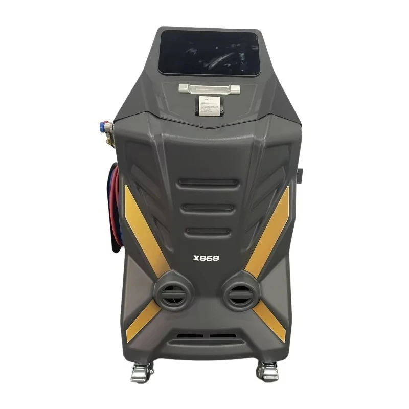 آلة الاسترداد التلقائي X868 معدات إعادة تدوير وتنظيف المبردات الأوتوماتيكية بالكامل للعناية بالسيارات