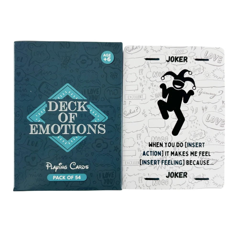 Deck Of Emotions Cards Game Pack Of 54 Playing Cards Board Deck For Party Friends