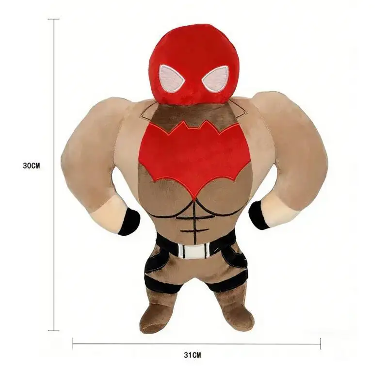 New Jason Todd Show Off Pectoral Muscles Plush Cute Red Hood Jason Todd Stuffed  Pillow Doll Batmans Toy Special Holiday Gifts - view 6