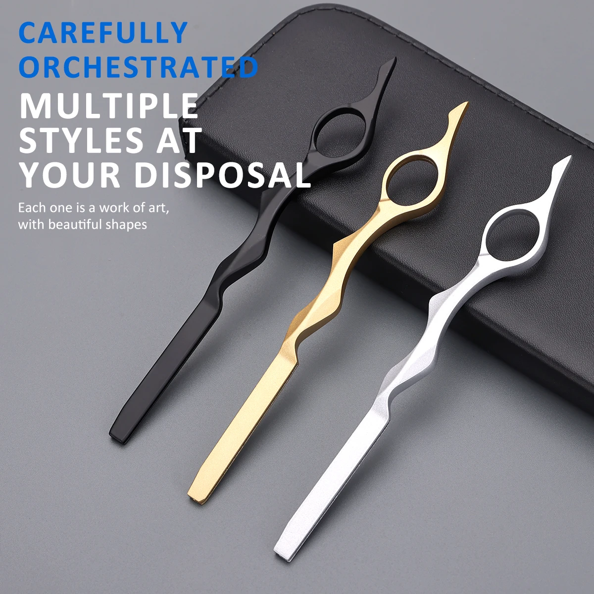 

Professional 2-in-1 Hair Scissors Set for Hairdressers Razor Edge Haircut Thinning Shears Barber Hairdressing Styling Tools