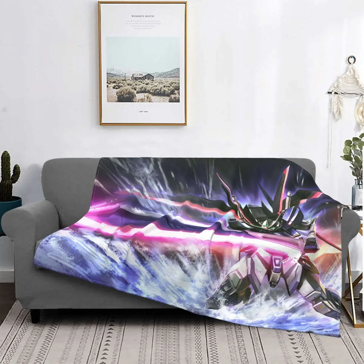 Force Impulse Gundamss Blanket Plush All Season Cute Lightweight Throw Blankets For bed Rug Piece