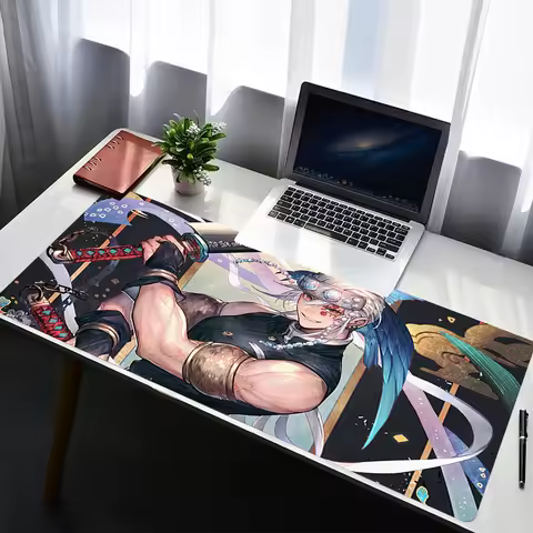 Mouse Pad Laptop Non Slip Extended Desktop Mouse Mat Rubber Keyboard Pad D-demon Slayer Tengen Uzui Gaming Accessories Mousepad