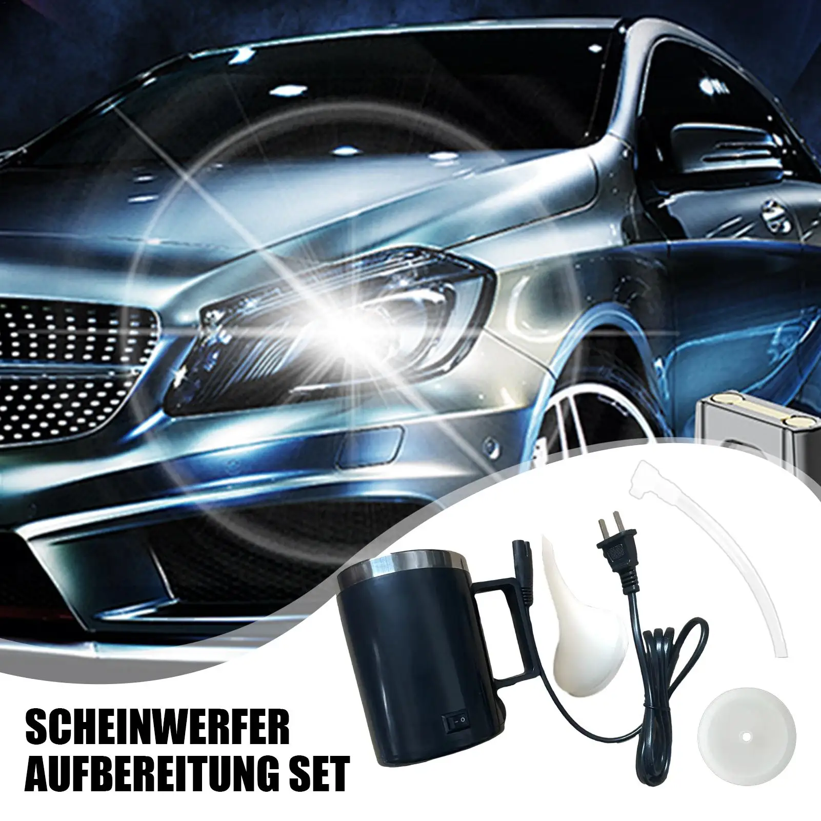 Heating Atomizing Cup Car Headlight Glass Polis Efficient Repair easy to use Headlight Restoration Kit Headlamp Restore Atomizer