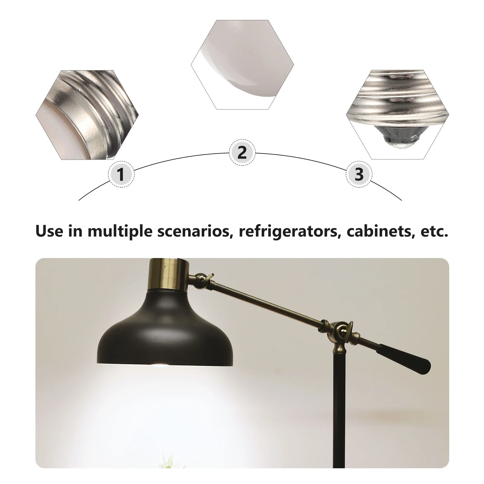 

2Pcs E17 Mini Light Bulbs Dimmable Refrigerator Replacement Bulbs Cupboard Lamp Use Refrigerator Light Bulb E17 Bulb