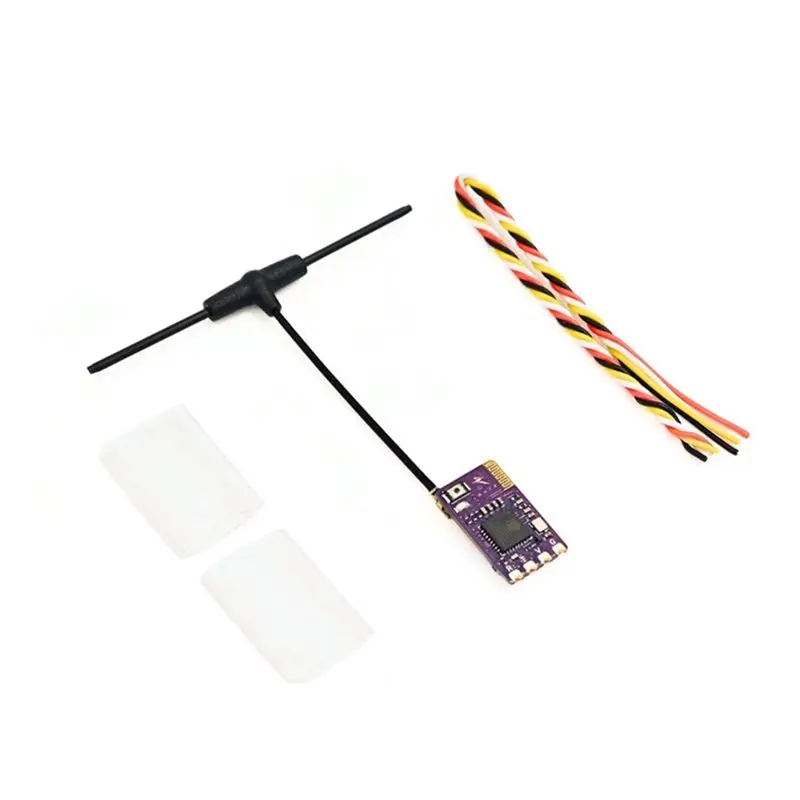 A97I-ELRS 2.4G Nano Receiver 25-500Hz High-Speed Refresh CRSF/SBUS With 40Mm T-Antenna For FPV Long Range Freestyle Drone