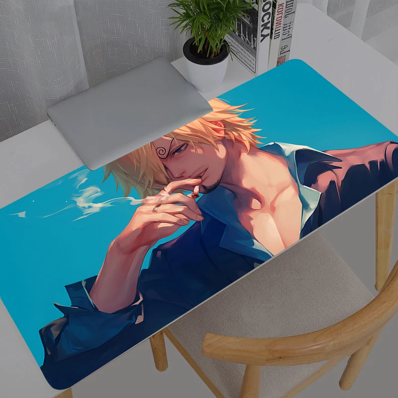 

Large Gaming Mouse Pad One Piece Anime Durable Anime PC Computer Gamer Desk Mat For CS GO LOL XXL Laptop Kawaii Mousepad