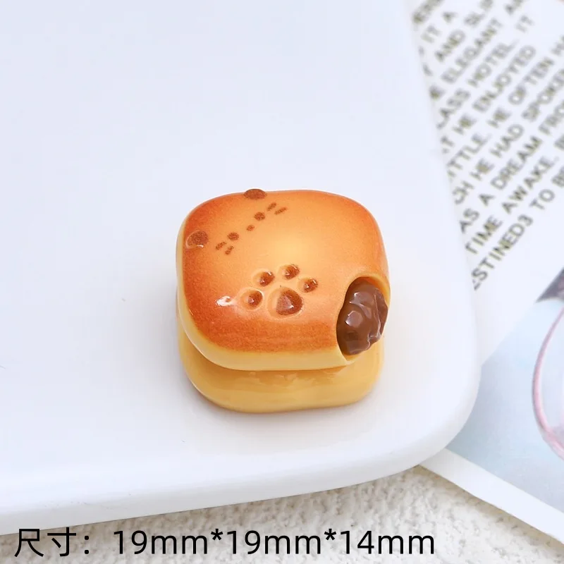 3D Chocolate Resin Flatback Cabochons for Scrapbook Handmade Crafts 20pcs Fake Food Play Decoration Accessory DIY Slime Charms