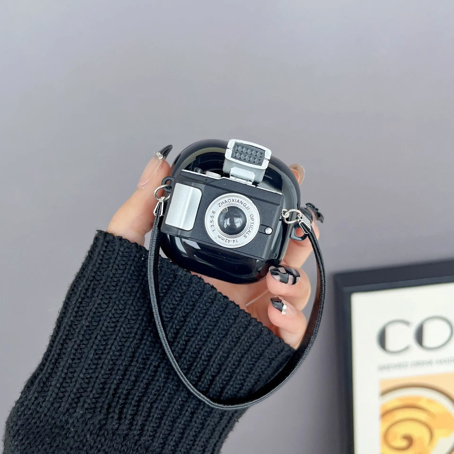 Étui pour écouteurs avec sangle pour Samsung Galaxy Buds Fe, étui pour téléphone Buds 2 2Pro, sacs de sauna en TPU, lumière flash mignonne, appareil photo