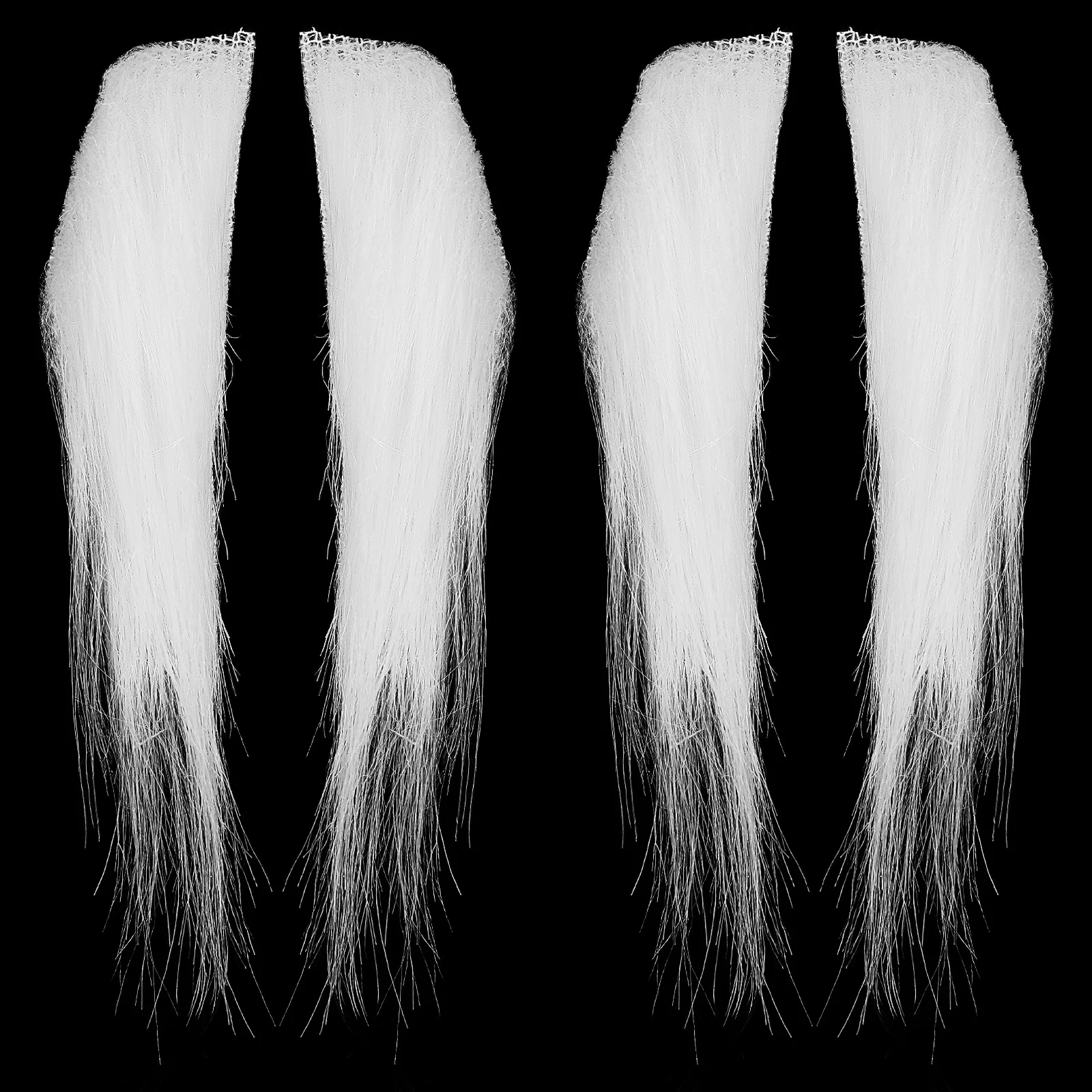 

4pcs Santa Claus Eyebrows White Fake Eyebrows For Christmas Costume Party Masquerade Ball Holiday Dress Up Props