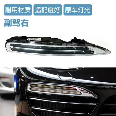 LED Fog Lamp front Bumper light Assembly for Porsche Cayenne 2007-15 convert Daytime Running Light Turn signal clearance lamp