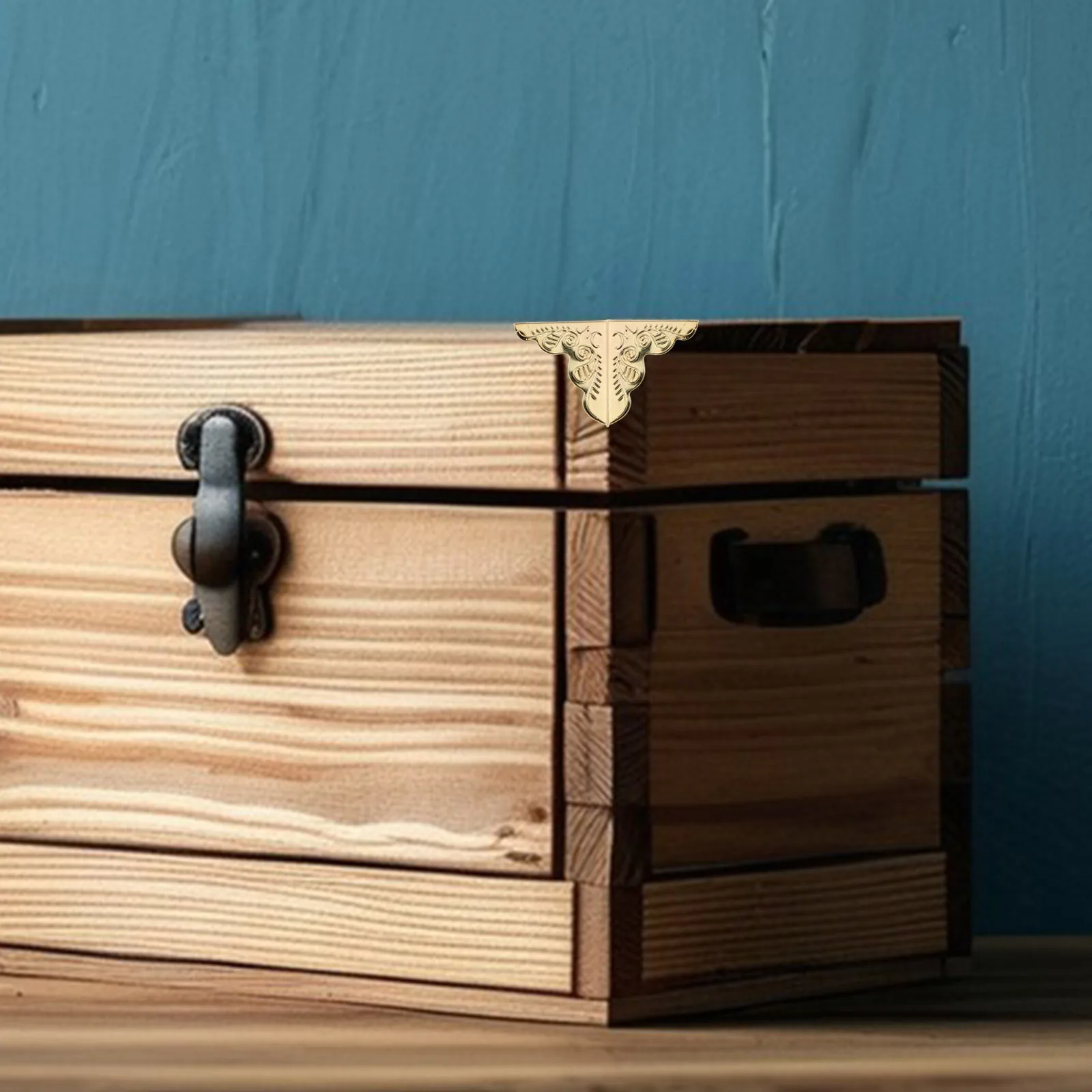 100 قطعة زوايا صندوقية خمر واقيات زوايا الحديد للأثاث الصدور الخشبية صناديق المجوهرات الحرس الزخرفية