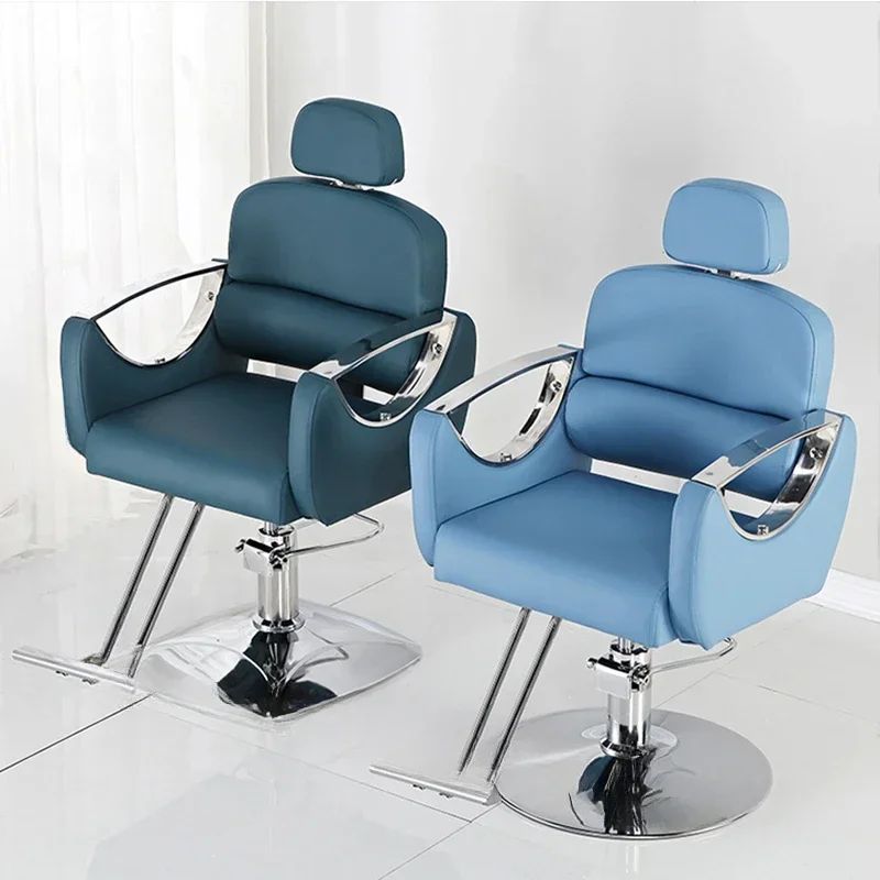 

New Adjustable Barber Chairs for Hair Salon High-end Modern Reclining Light Luxury Creative for Beauty