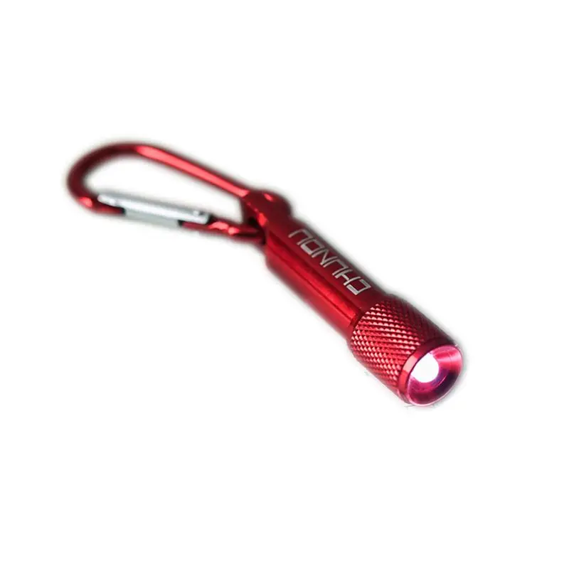 2 Colors for Key Chain Portable Mini LED Flashlight Torch for Key Chain with Carabiner Clip for Home and Outdoor Activit