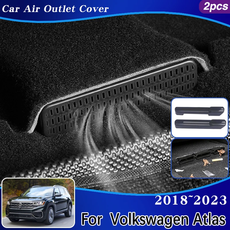 

For Volkswagen Atlas Accessories VW Teramont 2018~2023 Car Air Condition Outlet Vents Covers Under Seats Protection Accessories